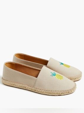 NEW SOLUDOS Pineapple Smoking Slipper Espadrille Natural Woven Size US kids 1